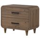 Crown Mark Nyomi 4 Piece King Panel Bedroom Set in Light Brown, , large