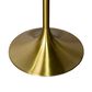 Leisuremod LeisureMod Verve Collection Modern Bar Height Table Brushed Gold Base with 48 Round Black Marbelized Sintered Stone Top, , large