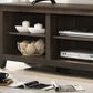 HOMLUX 70" TV Stand with Open Shelves and Adjustable Storage in Dark Brown, , large