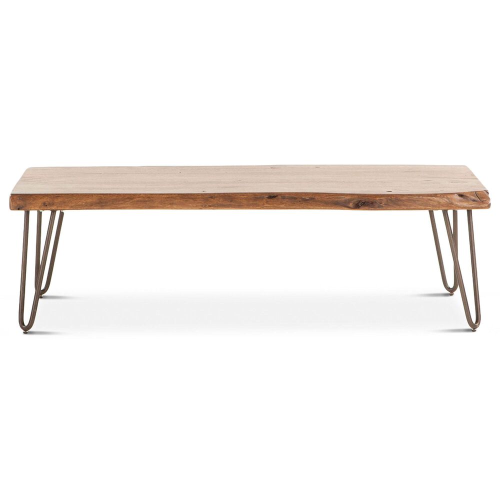 Home Trends &amp; Design Vail Coffee Table in Walnut and Antique Zinc, , large