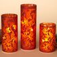 The Gerson Company 3-Piece Lighted Glass Luminarie Set in Red, , large