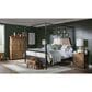 Legacy Classic Vintage Market Queen Canopy Bed in Barnwood Oak and Kettle Black, , large