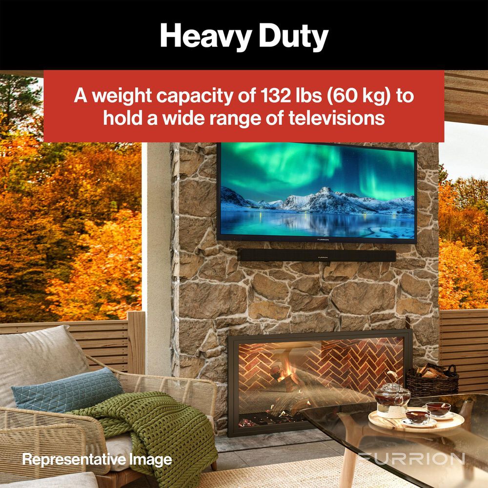 Furrion 75" Aurora Partial Sun Outdoor 4K LED UHD - Smart TV with Wall Mount in Black, , large