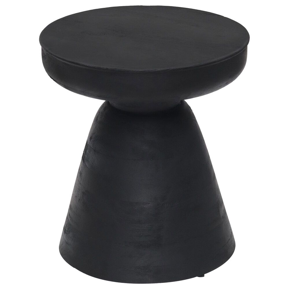 Zuo Modern Sage Table Stool in Matte Black/Black, , large