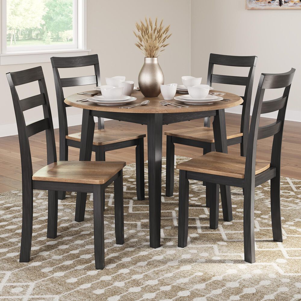 Ashley Gesthaven 5-Piece Dining Set in Natural and Brown, , large