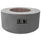 Elementi Fire Tramore Round Natural Gas Fire Table in Gray, , large