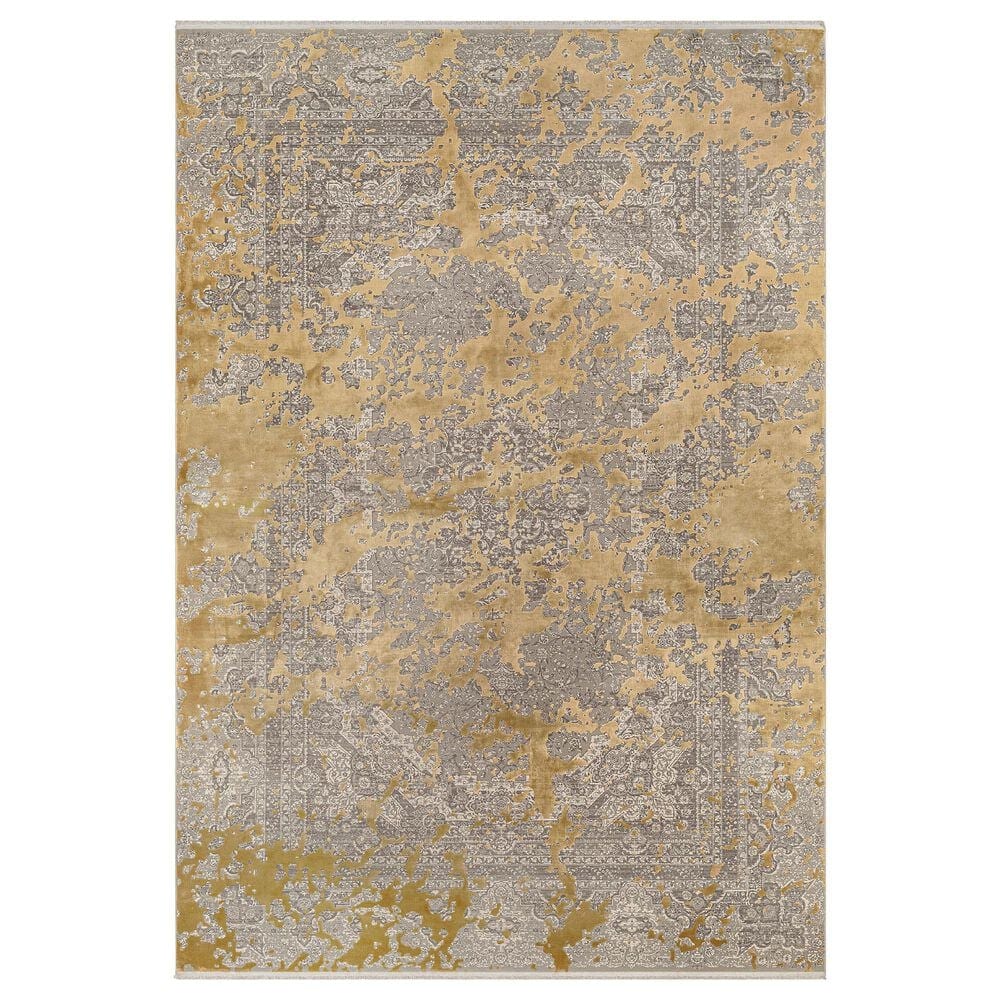 Surya Solar 3" x 8" Gray, Tan, Medium Brown and Medium Gray Runner, , large