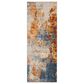 Surya Alpine 2"7" x 7"3" Peach, Blue, Light Gray, Off-White, Charcoal, Medium Gray and Rust Runner, , large