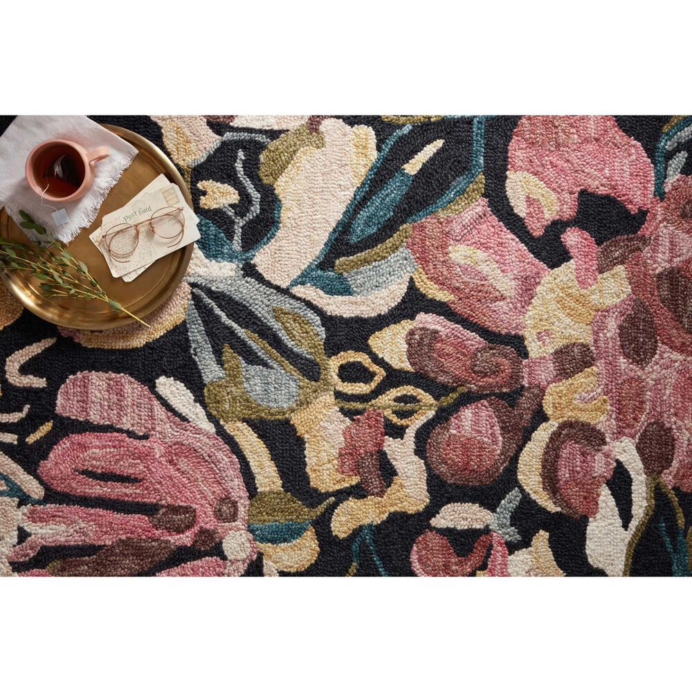 Loloi Belladonna 5&#39; x 7&#39;6&quot; Black and Berry Area Rug, , large