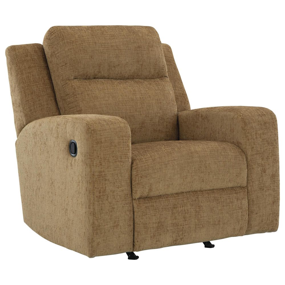 Ashley Kanlow Manual Rocker Recliner in Honey, , large