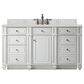 James Martin Vanities Bristol 60" Single Bathroom Vanity in Bright White with 3 cm Lime Delight Quartz Top and Rectangular Sink, , large
