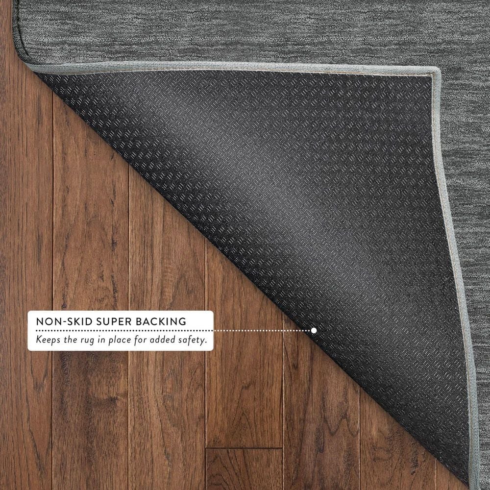 Dalyn Rug Company Soft Essentials Solid Graphite 9' x 12' Area Rug, , large
