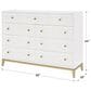 Legacy Classic Chelsea 9-Drawer Bureau in White and Gold, , large