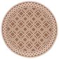 Safavieh Martha Stewart Cyprus 6"7" Round Camel and Beige Area Rug, , large