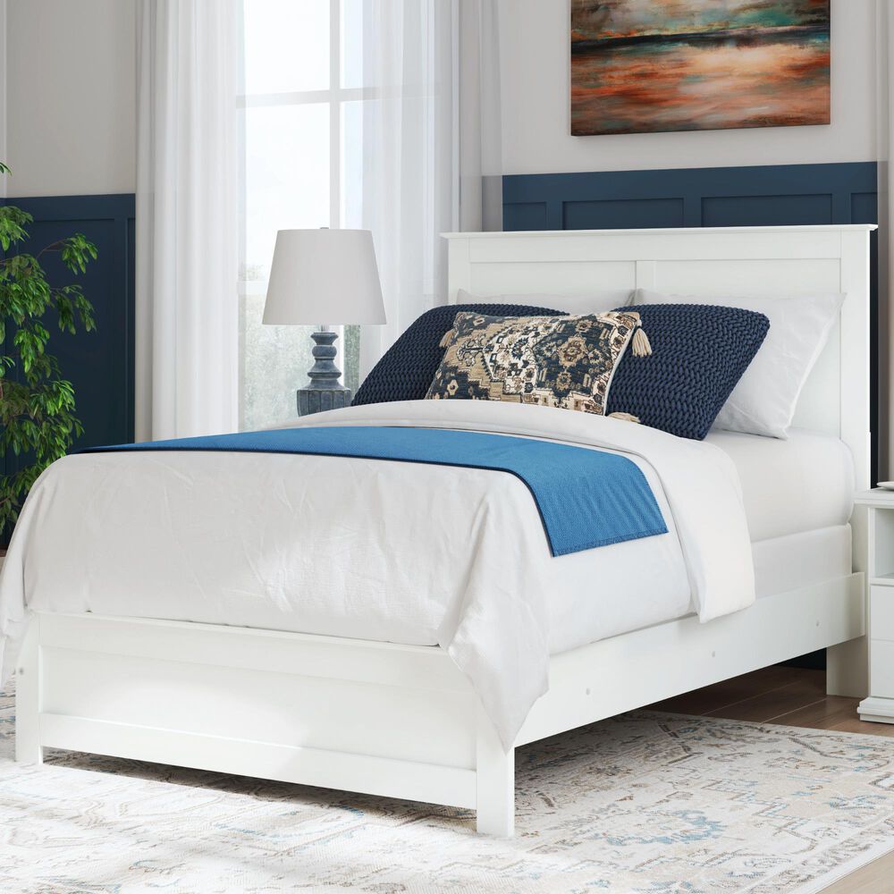 Ashley Bostwick Shoals Full Panel Bed in White, , large