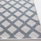 Central Oriental New Zealand Diamond 5"3" x 7" Ecru and Granite Area Rug, , large