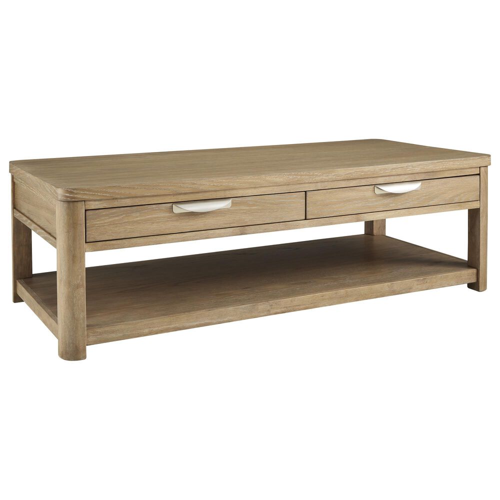 Ashley Rencott Rectangular Coffee Table in Light Brown, , large