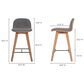 Moe"s Home Collection Napoli Counter Stool in Elephant Grey, , large