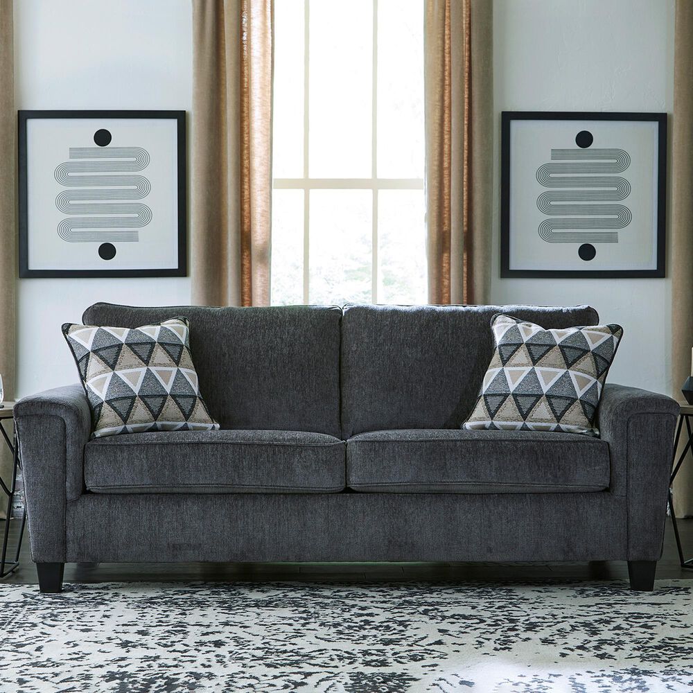 Ashley Abinger Stationary Queen Sofa Sleeper in Smoke, , large