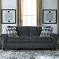 Ashley Abinger Stationary Queen Sofa Sleeper in Smoke, , large
