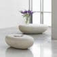 Phillips Collection River Stone Small Patio Coffee Table in Roman Stone, , large