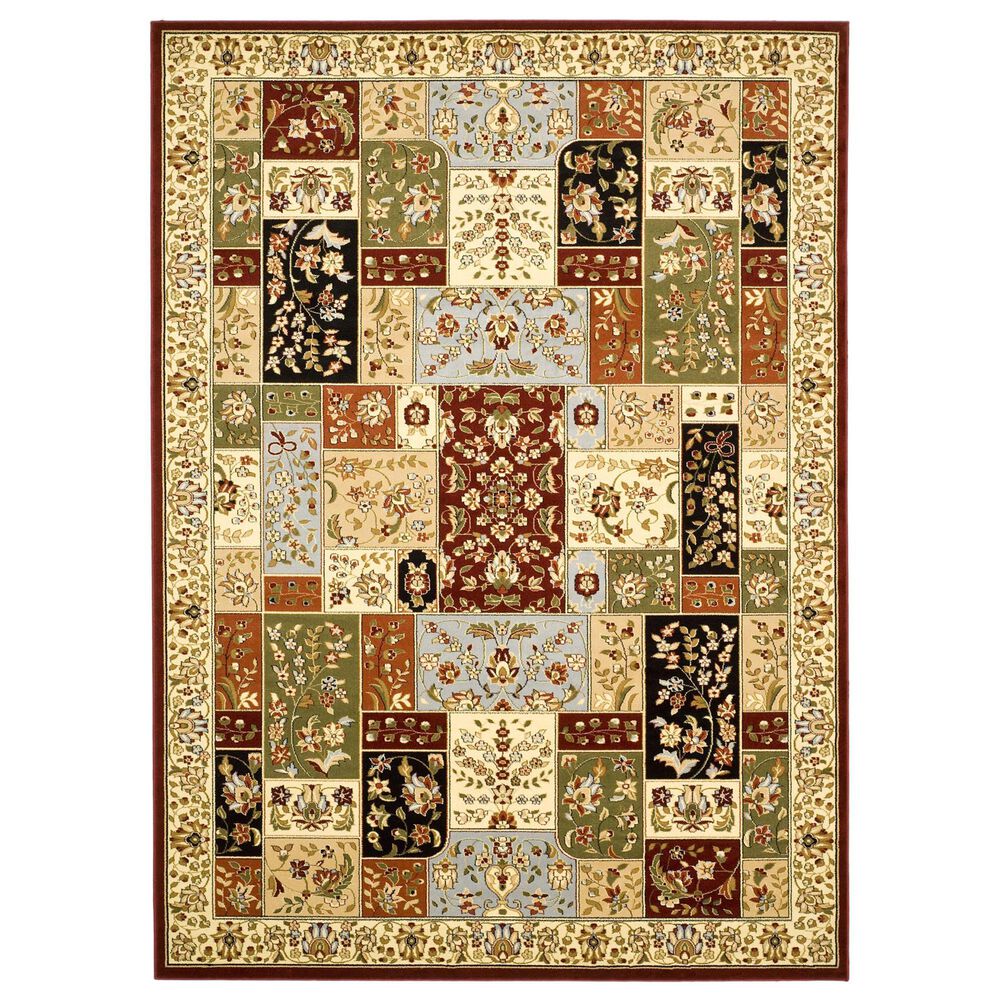 Safavieh Lyndhurst LNH318 8" x 11" Multicolor and Ivory Area Rug, , large