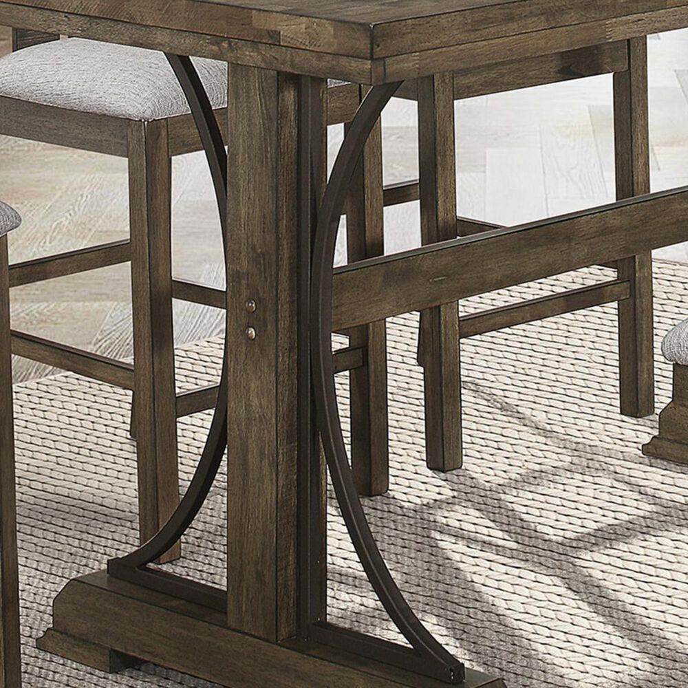 Claremont Quincy 7Piece Counter Height Dining Set in Gray Nebraska