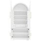 HOMLUX 72" Tall Arched Kitchen Pantry Cabinet in White, , large