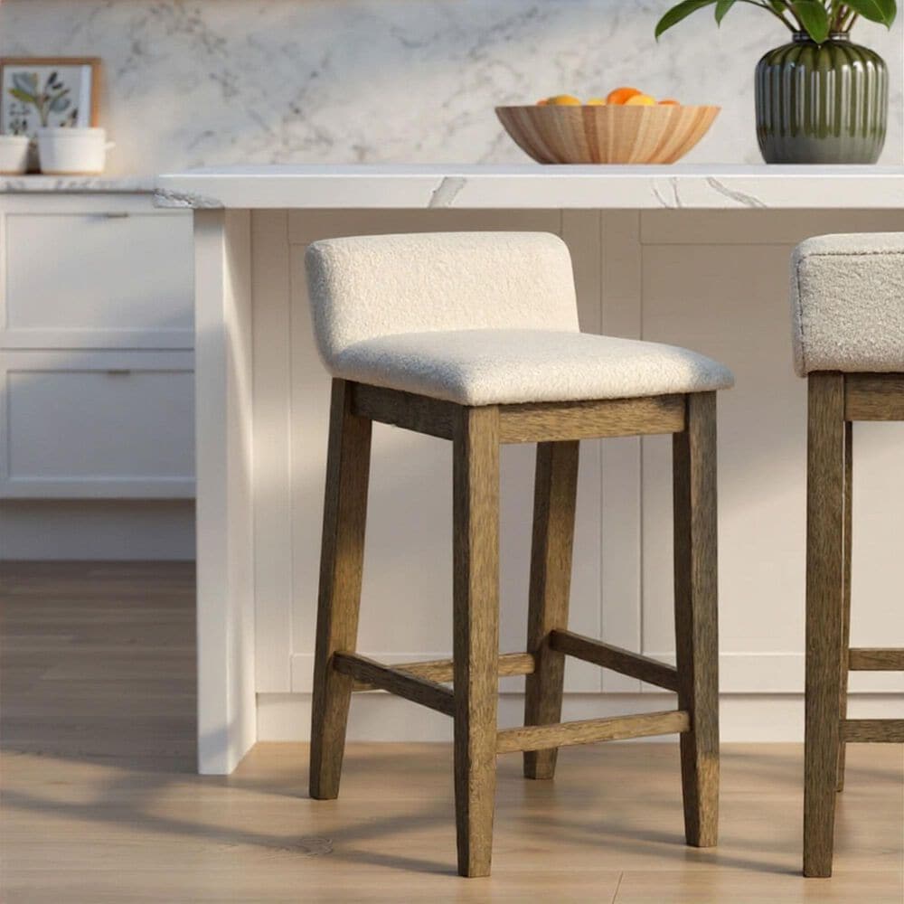 Armen Living Annikah Counter Height Stool in Putty Brown, , large