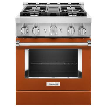 KitchenAid 4.1 Cu. Ft. Freestanding Gas Range with True Convection in Scorched Orange, , large