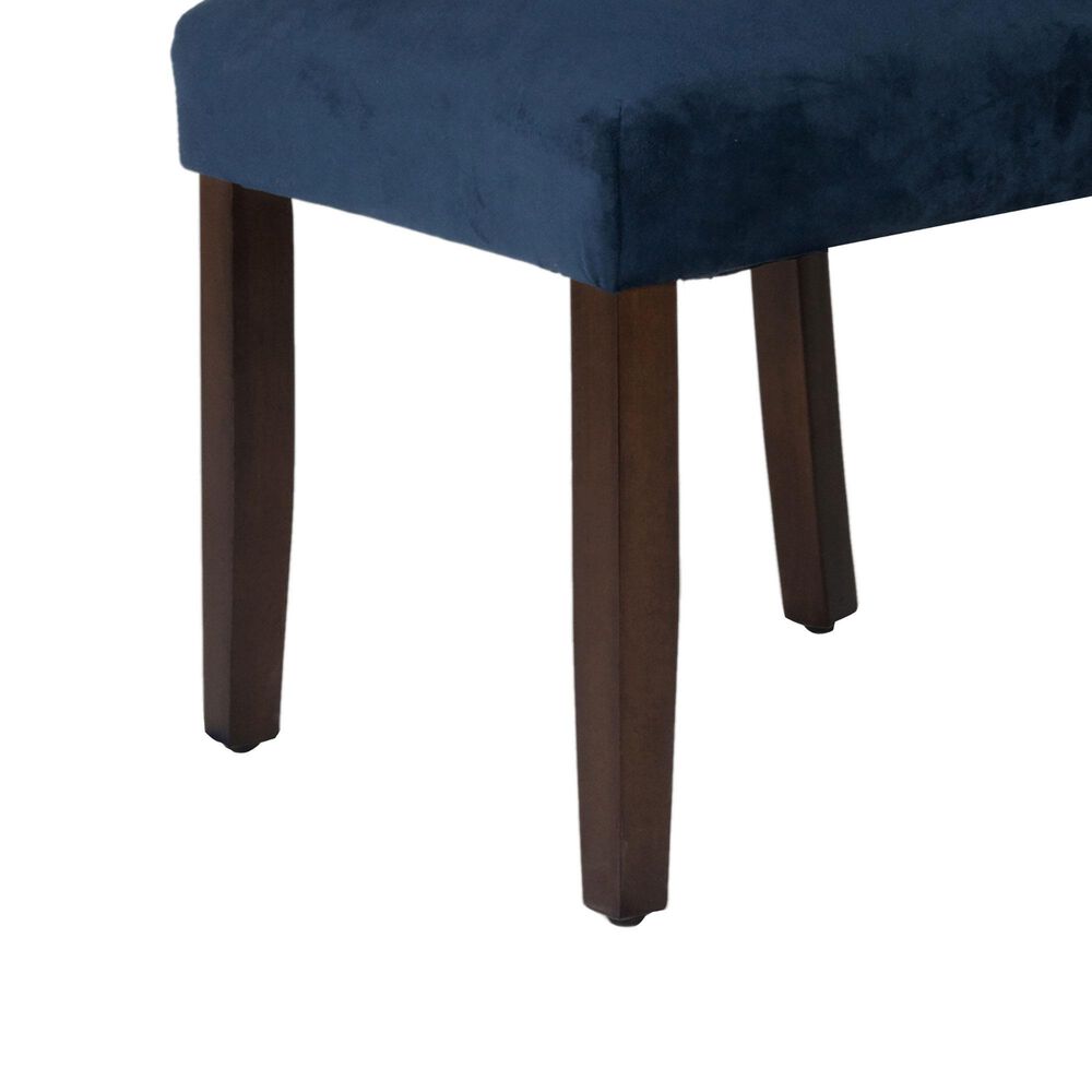 Kinfine Parsons Dining Chair with Dark Navy Cushion in Dark Walnut &#40;Set of 2&#41;, , large
