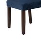 Kinfine Parsons Dining Chair with Dark Navy Cushion in Dark Walnut (Set of 2), , large