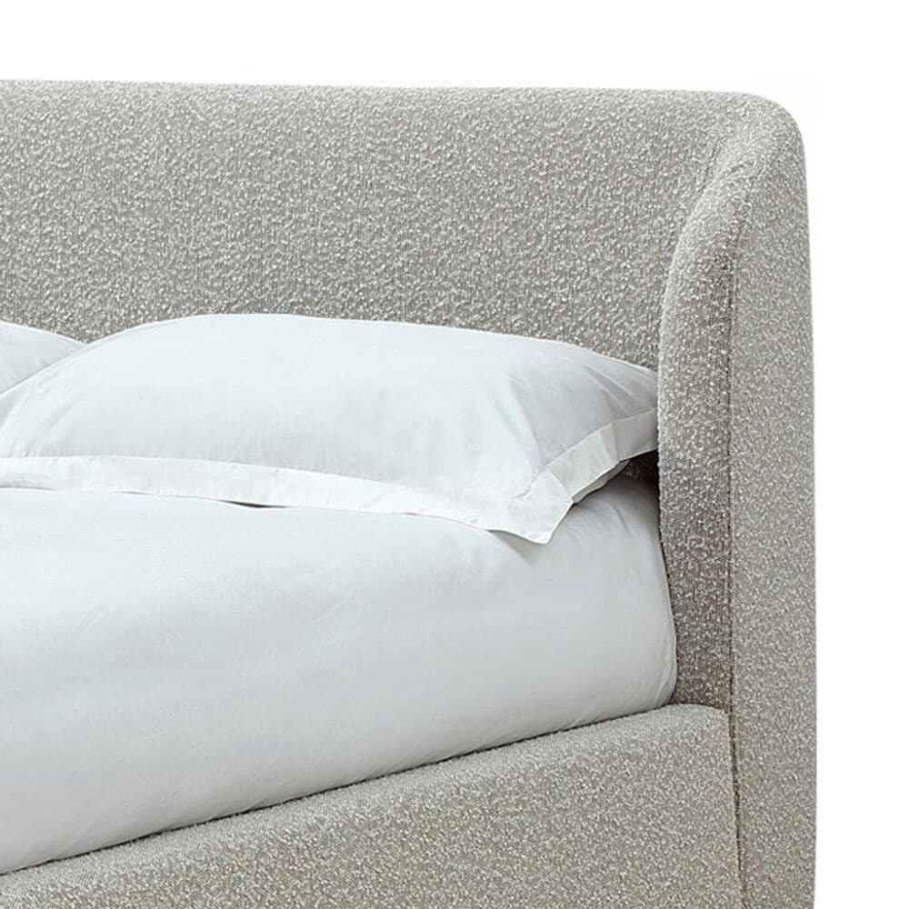 Urban Home Kiki Upholstered Platform Bed in Cotton Ball Boucle (2026), , large