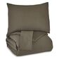 Millennium Eilena 3-Piece Queen Comforter Set in Dark Taupe, , large