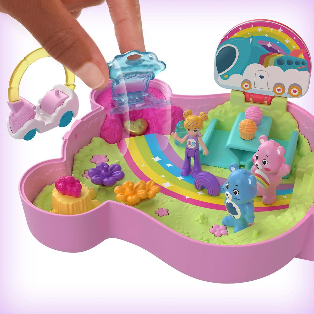 Polly Pocket Care Bears Partnership Compact Doll with Accessories Set in Multicolor, , large