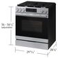 Samsung Bespoke 6.0 Cu. Ft. Smart Slide-In Gas Range with True Convection in Stainless Steel, , large