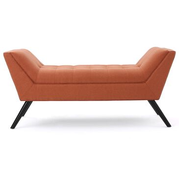 Other Demi Bench with Orange Cushion in Dark Brown, , large