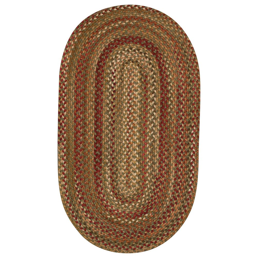 Capel Homecoming 0048-200 2" x 8" Oval Evergreen Area Rug, , large