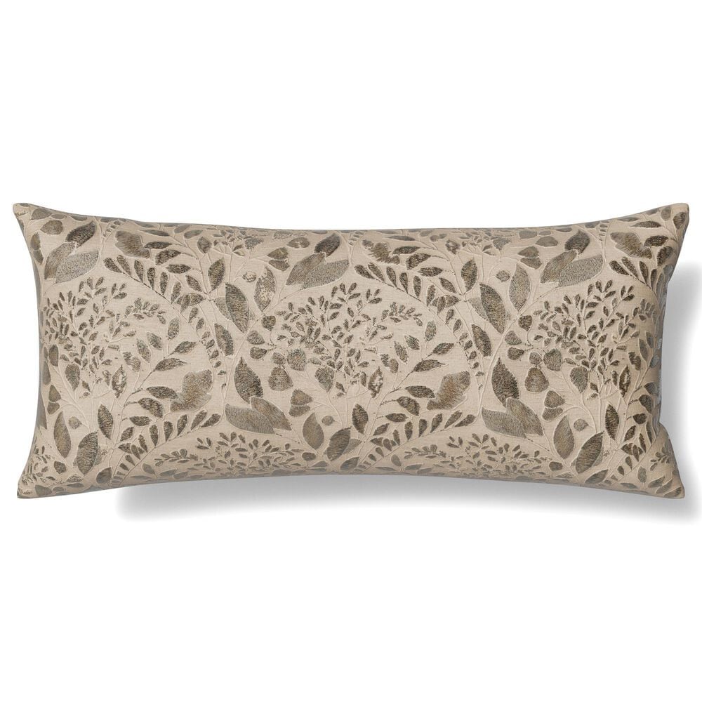 Ann Gish Artemis 16" x 36" Lumbar Throw Pillow in Silver, , large