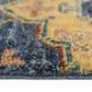 Capel Charise Kazak 2"6" x 9" Blue and Multicolor Runner, , large