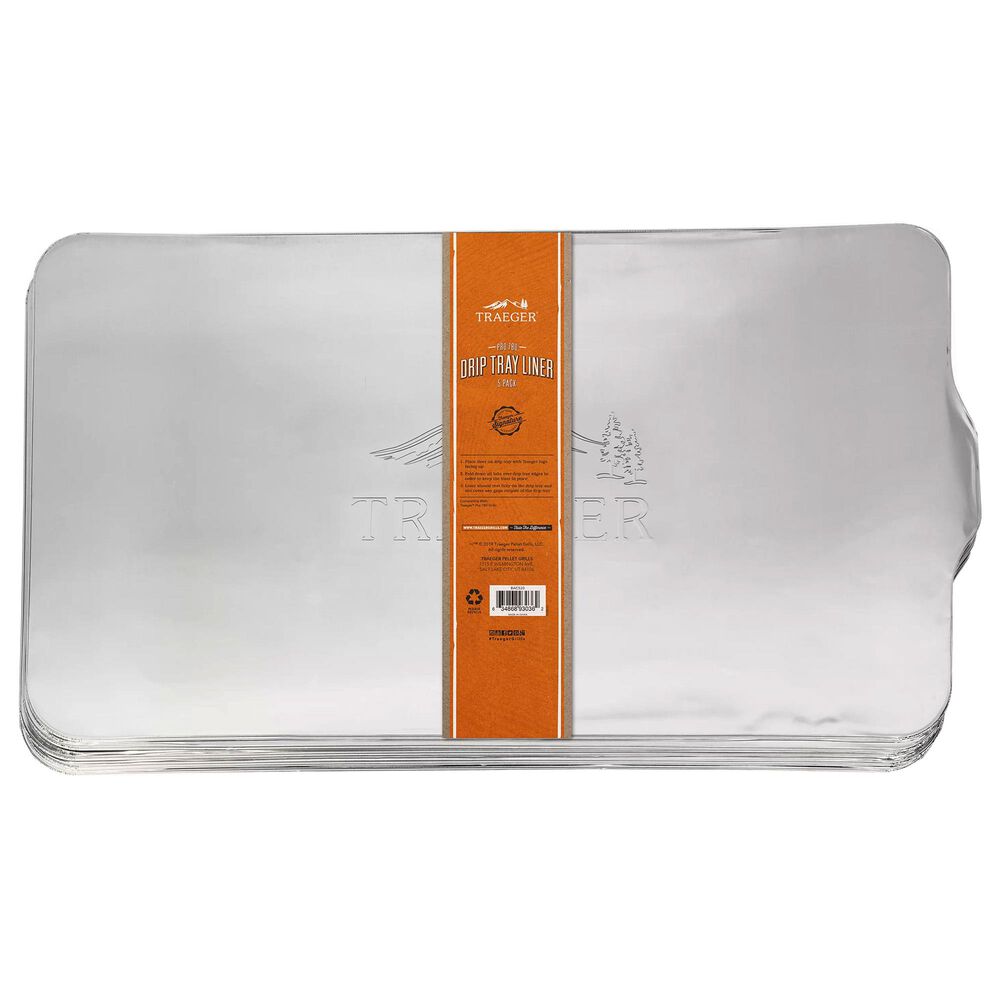 Traeger Grills Drip Tray Liner for Pro 780 Grill in Aluminum - Set of 5, , large