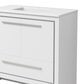 Lexora Home Lafarre 36" Single Bathroom Vanity in White with 2 cm White Quartz Top and Rectangular Sink, , large