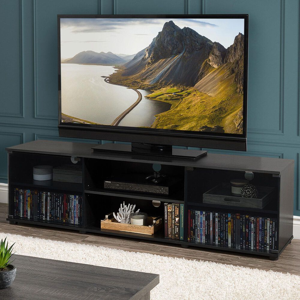 CorLiving Fiji 70&quot; TV Stand in Black, , large