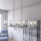 Hunter Hartland 8-Light Linear Chandelier in Brushed Nickel, , large