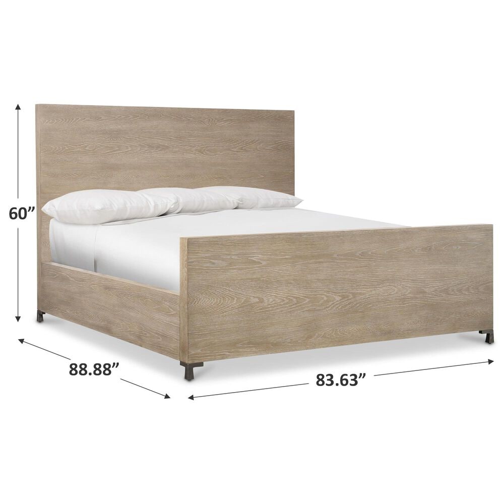 Bernhardt Aventura King Panel Bed in Marcona and Frosted Nickel, , large