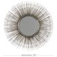 Maple and Jade 29" Round Wall Mirror in Distressed Silver, , large