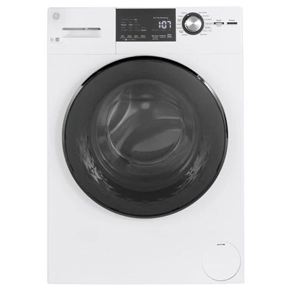 GE Appliances Compact 2.4 Cu. Ft. Frontload Washer with Steam in White, , large