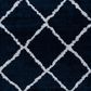 Safavieh August Shag 2"2" x 9" Navy and Ivory Runner, , large