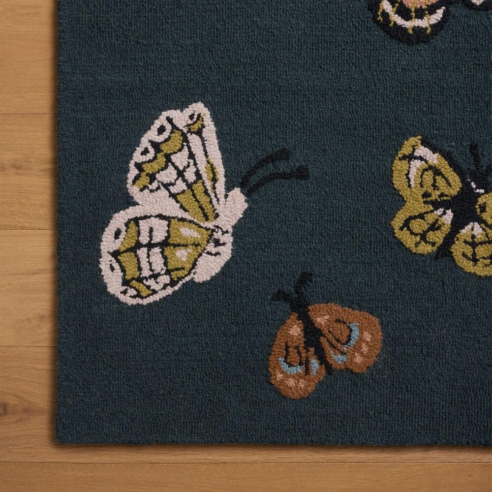 Rifle Paper Co. x Loloi Highgrove Teal 2'6" x 7'6" Runner, , large