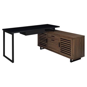 Pacific Landing Maddox L-Shaped Desk in Walnut, , large